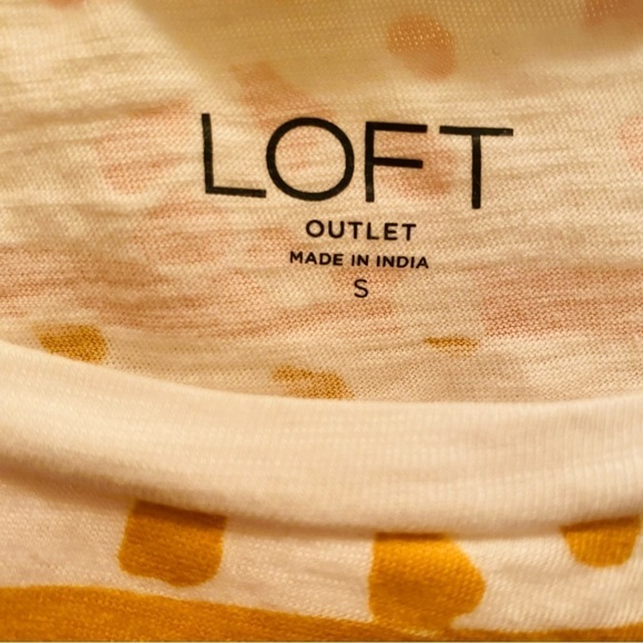 LOFT short sleeved t-shirt multi color in SMALL - Picture 5 of 7